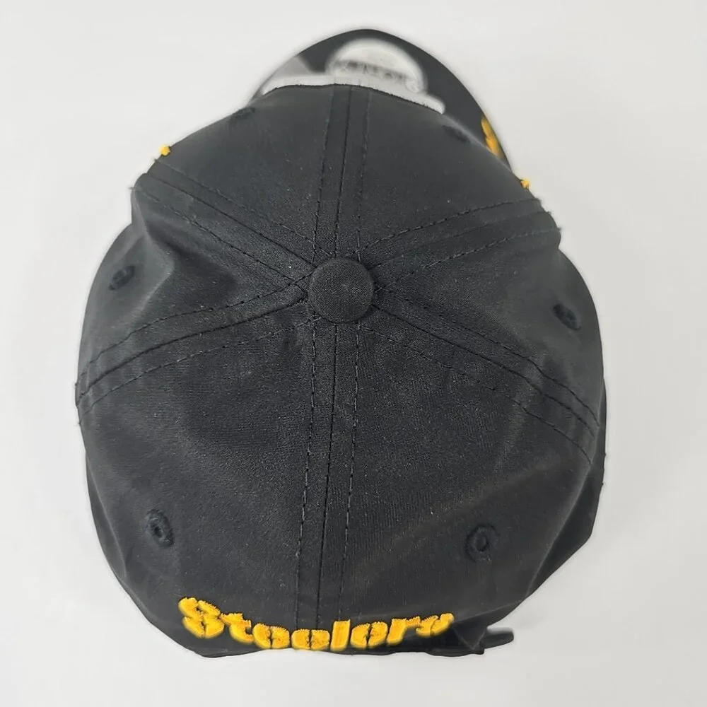 PITTSBURGH STEELERS NEW ERA Hat Black YOUTH Baseball Cap 9FORTY 100% Polyester..
